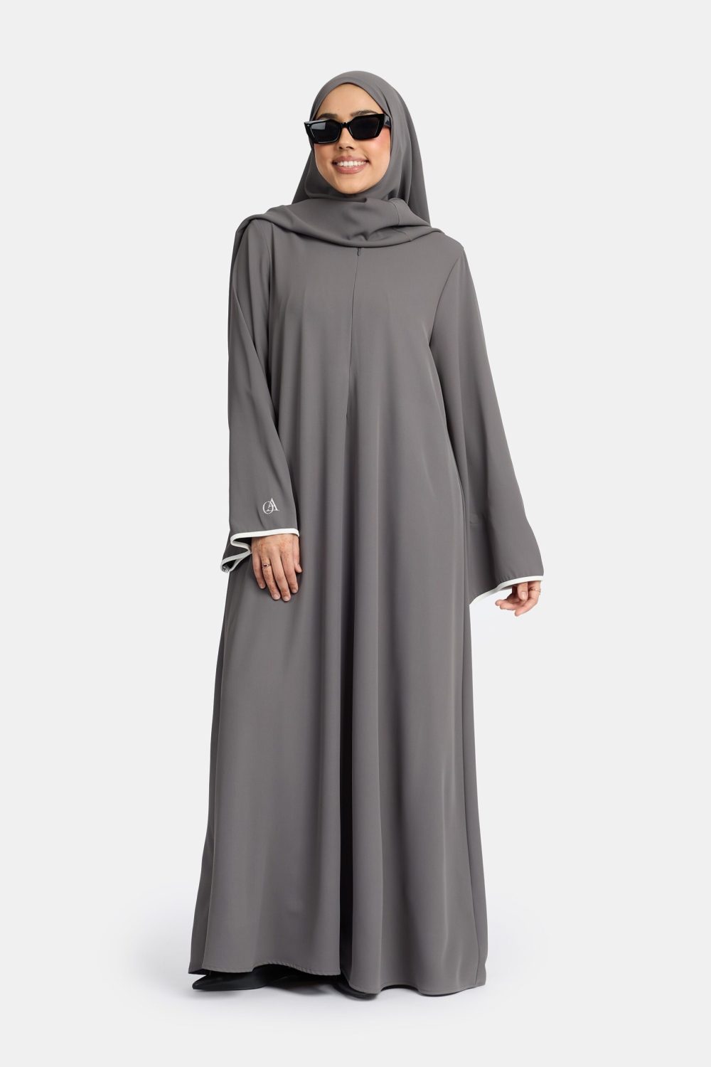 Magnet abaya and khimar set Grey - Afbeelding 5