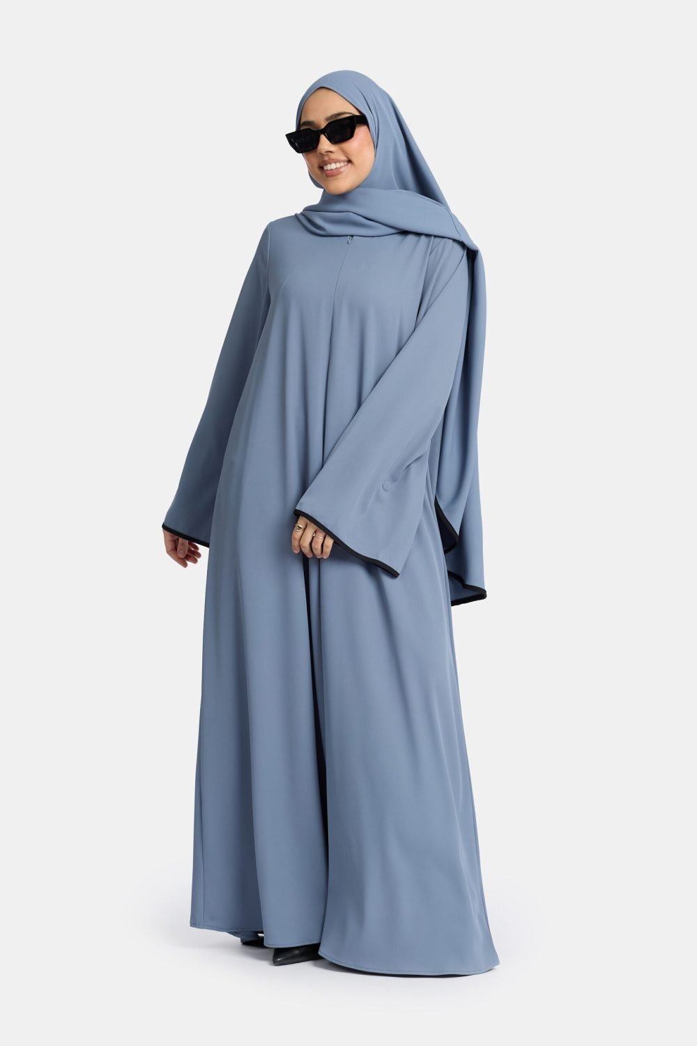Magnet abaya and khimar set Brittain Blue - Afbeelding 5