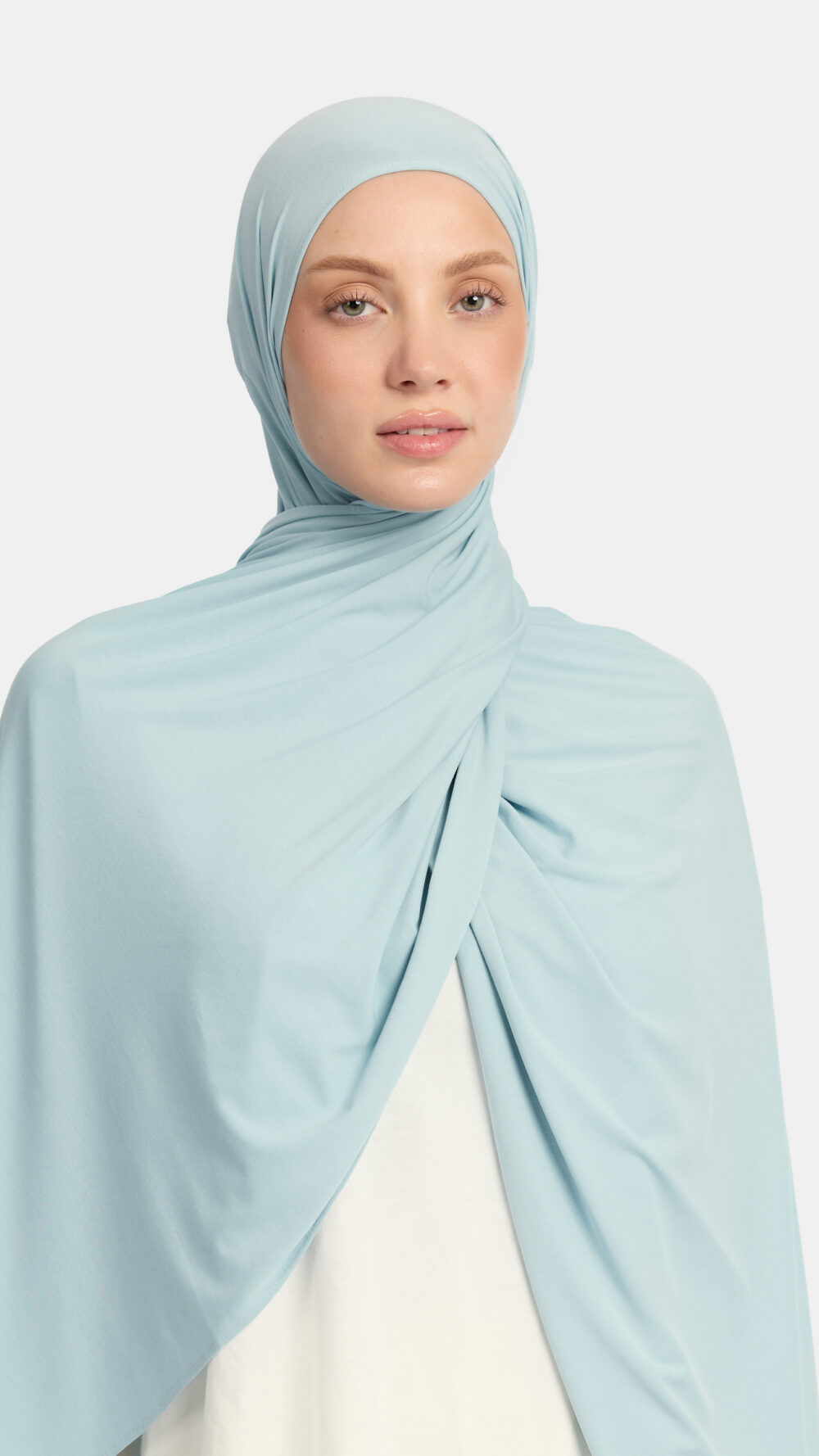 Breathable jersey scarf Powder Blue - Afbeelding 2