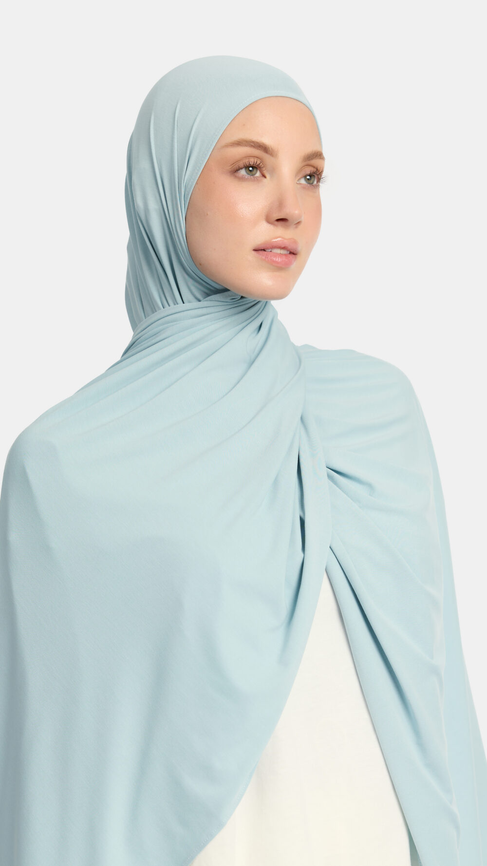 Breathable jersey scarf Powder Blue