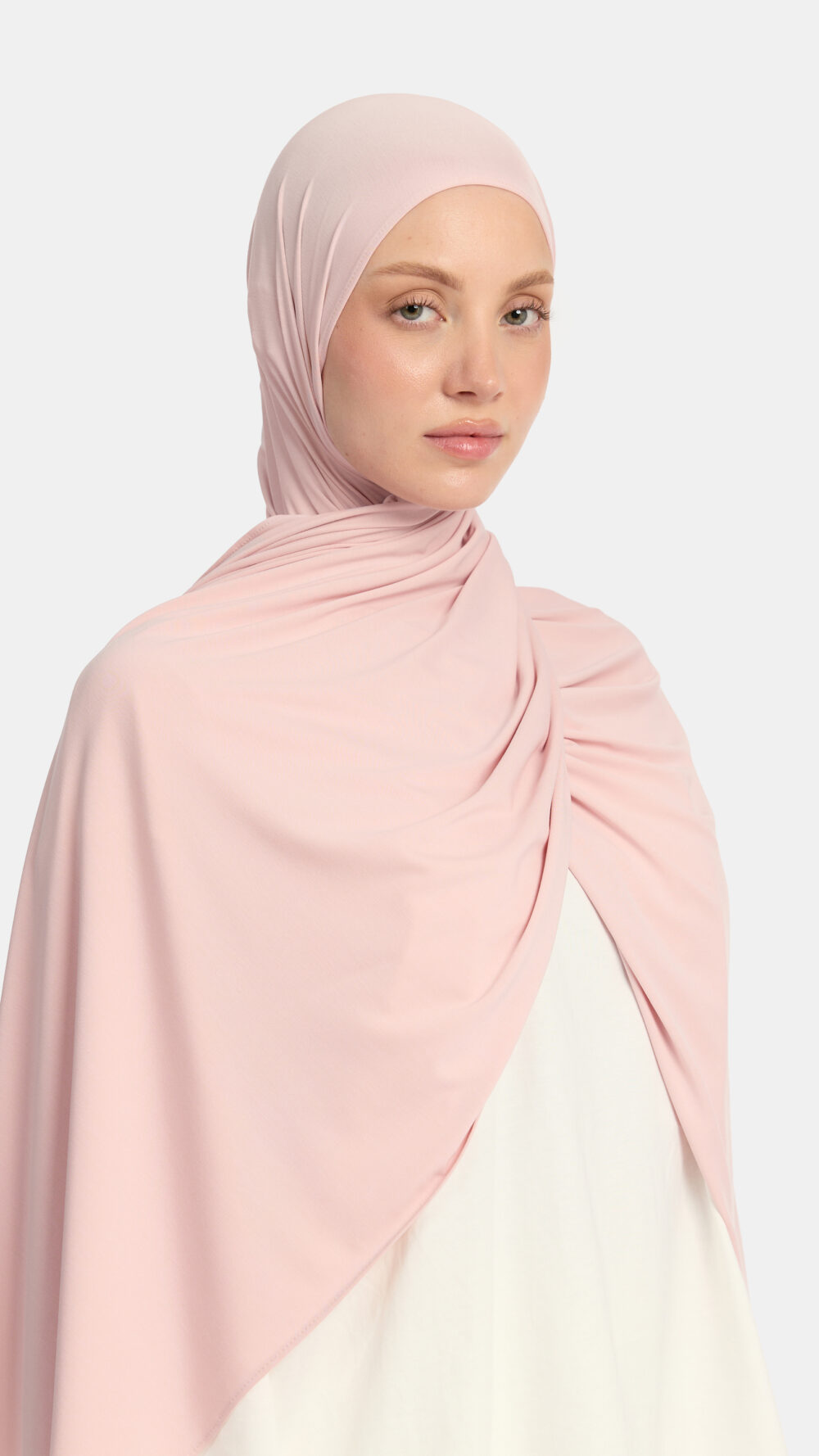 Breathable jersey scarf Powder Rose