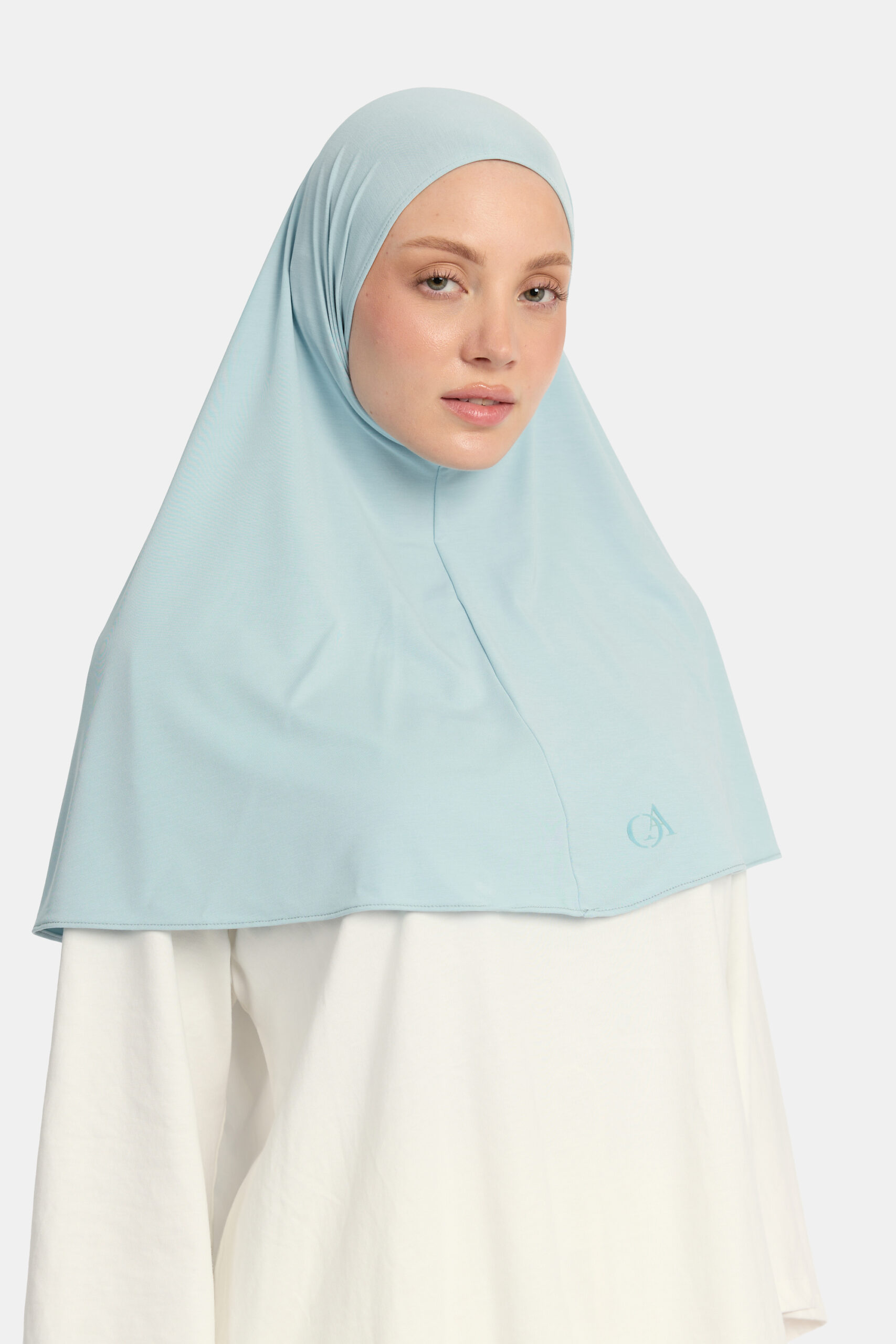 Breathable jersey hijab Powder Blue