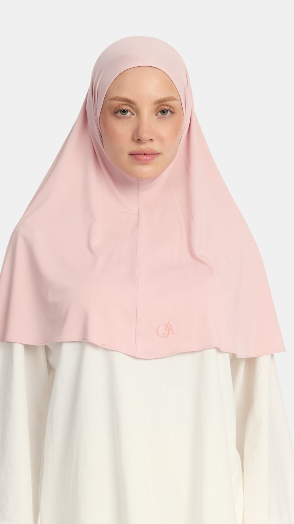 Breathable jersey hijab Powder Rose - Afbeelding 2