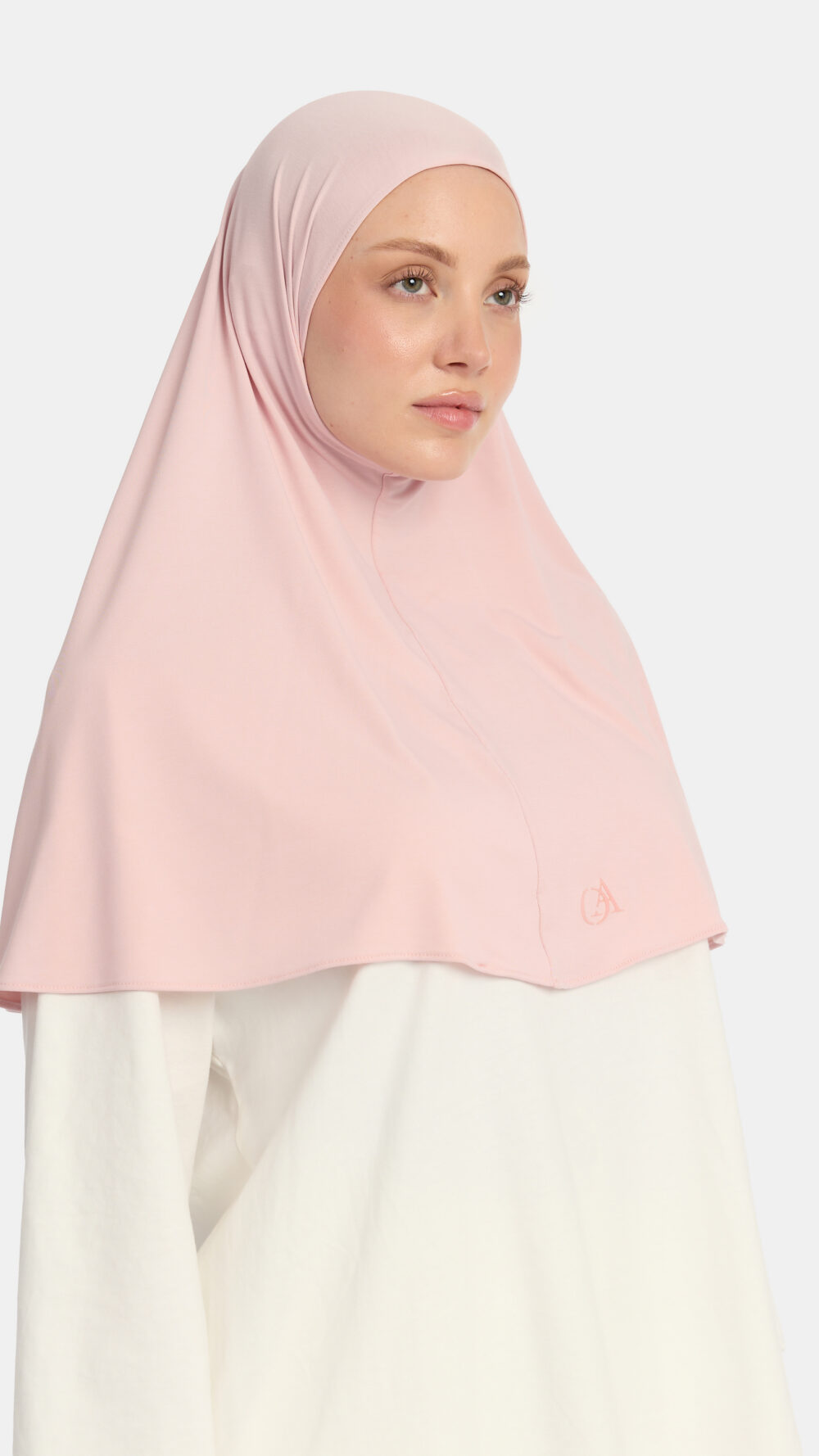 Breathable jersey hijab Powder Rose