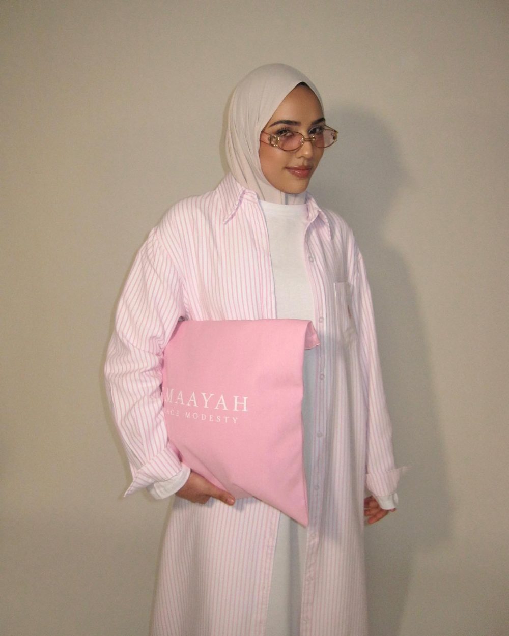 Tote bag + pouch bag Pink - Afbeelding 2