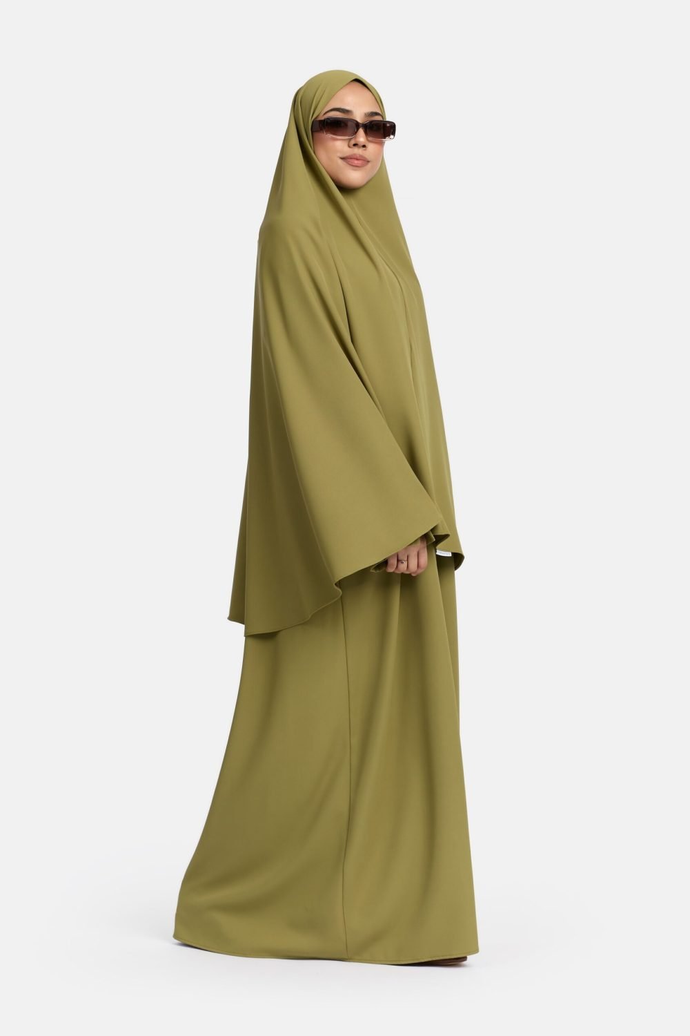 Heup khimar Olive (oversized collectie) - Afbeelding 2