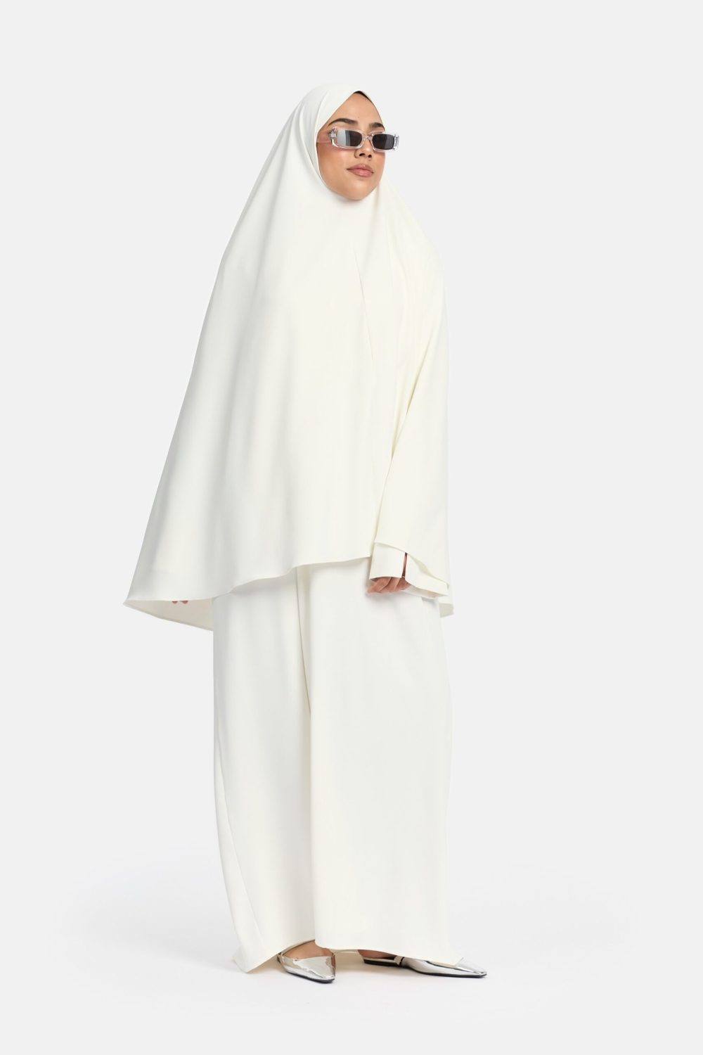 Heup khimar White (oversized collectie)