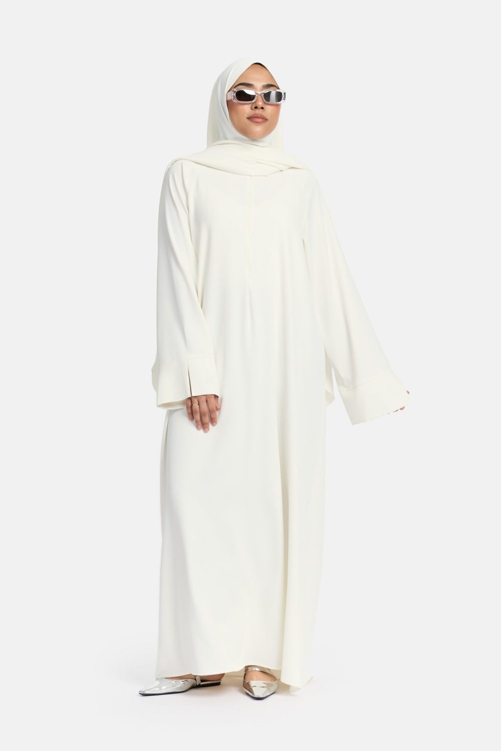 Oversized abaya White