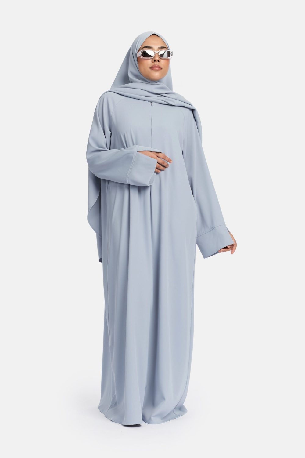 Oversized abaya Light Blue - Afbeelding 2