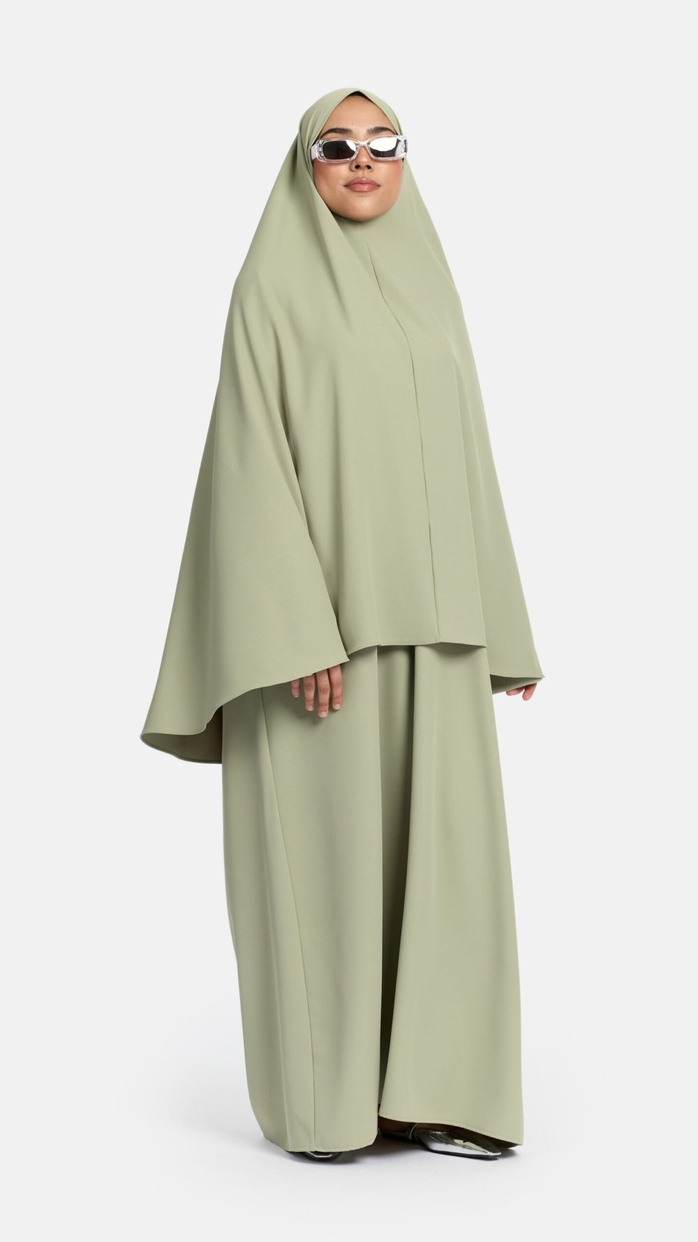 Heup khimar Pastel Sage (oversized collectie)