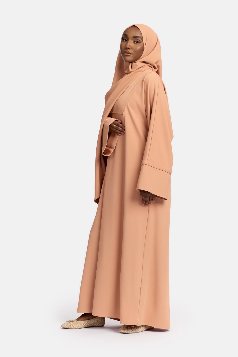 Farasha Éclat abaya Pastel Orange