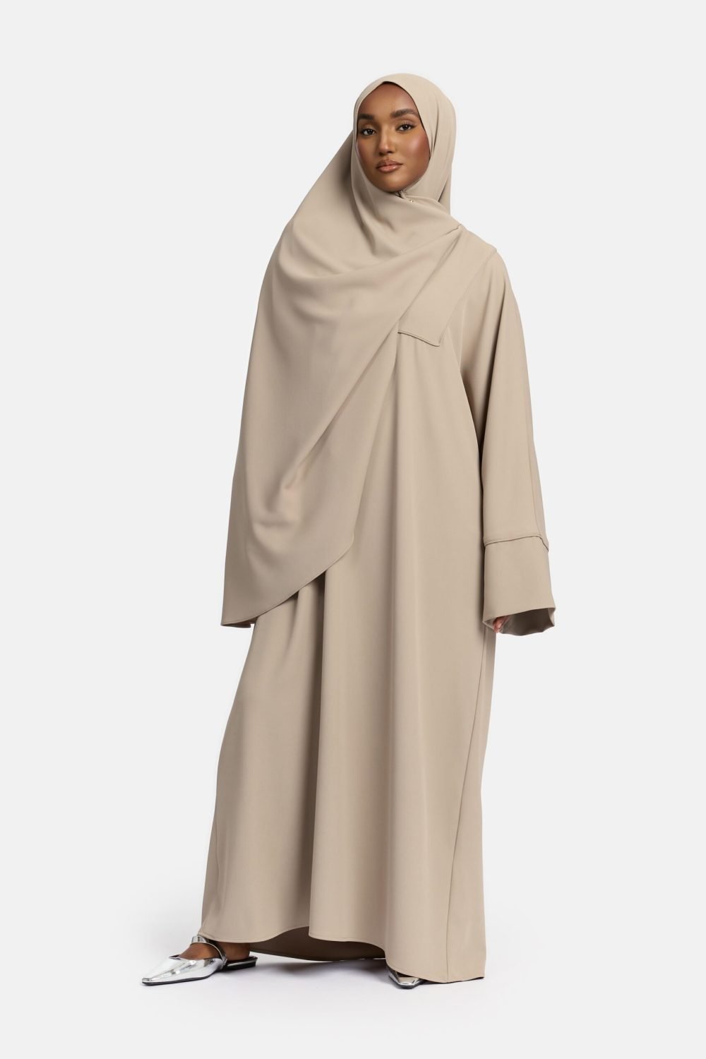 Farasha Éclat abaya Soft Taupe
