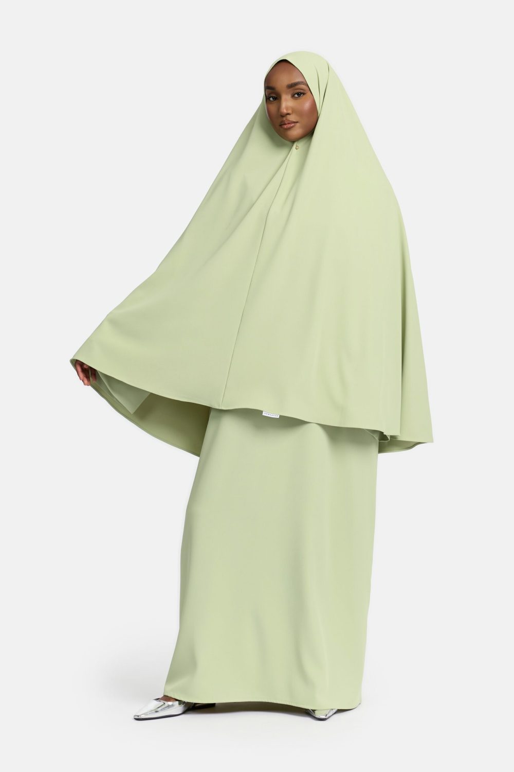 Heup khimar Pastel Green (Farasha Collectie)
