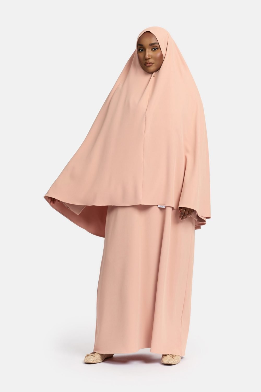 Heup khimar Soft Peach (Farasha Collectie) - Afbeelding 2