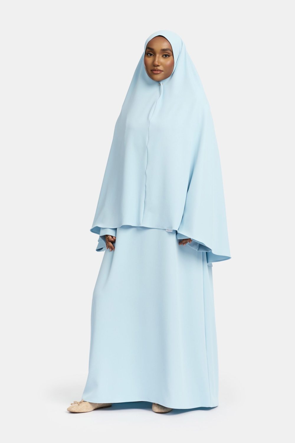 Heup khimar Pastel Blue (Farasha Collectie)