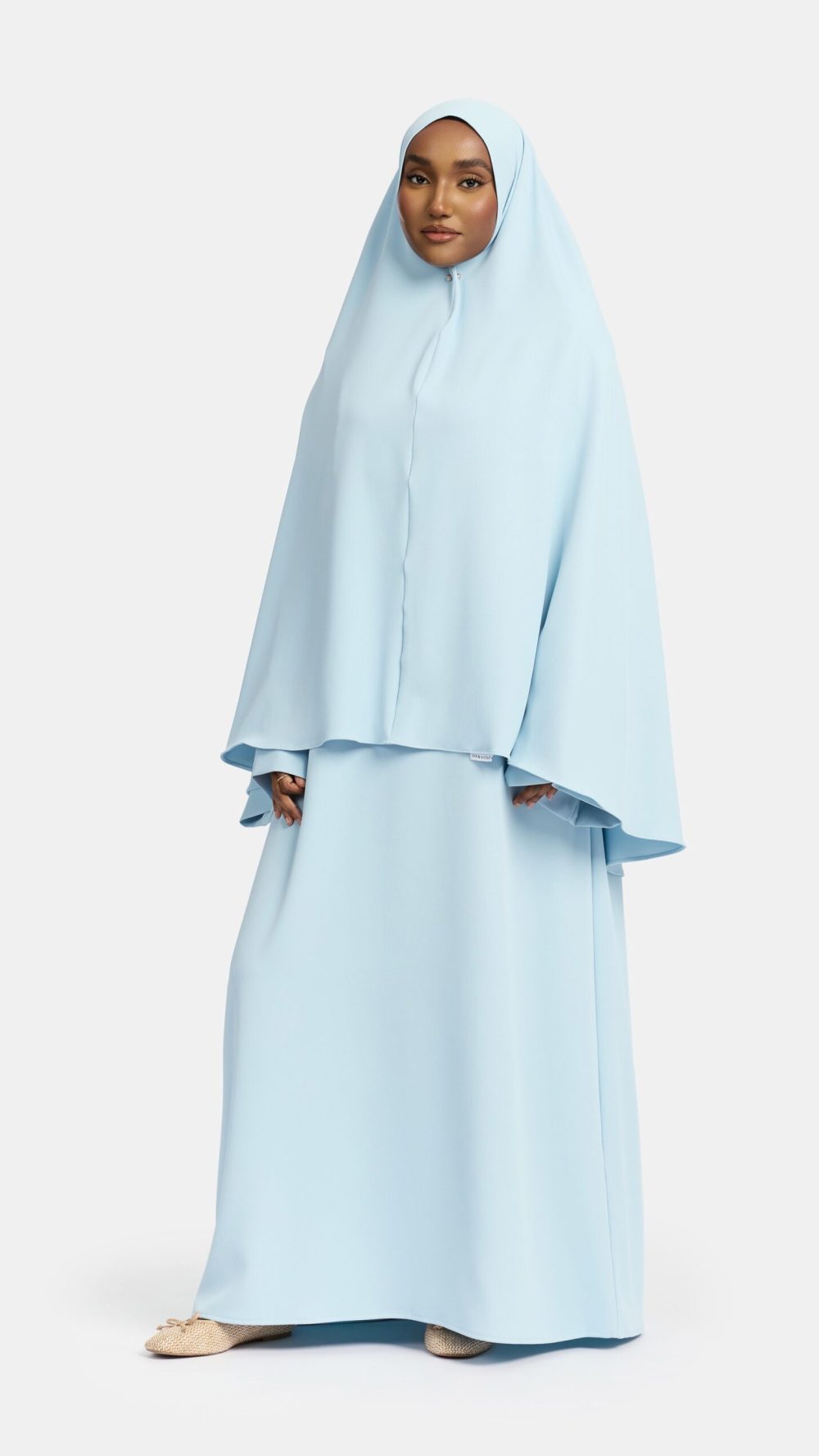 Heup khimar Pastel Blue (Farasha Collectie)