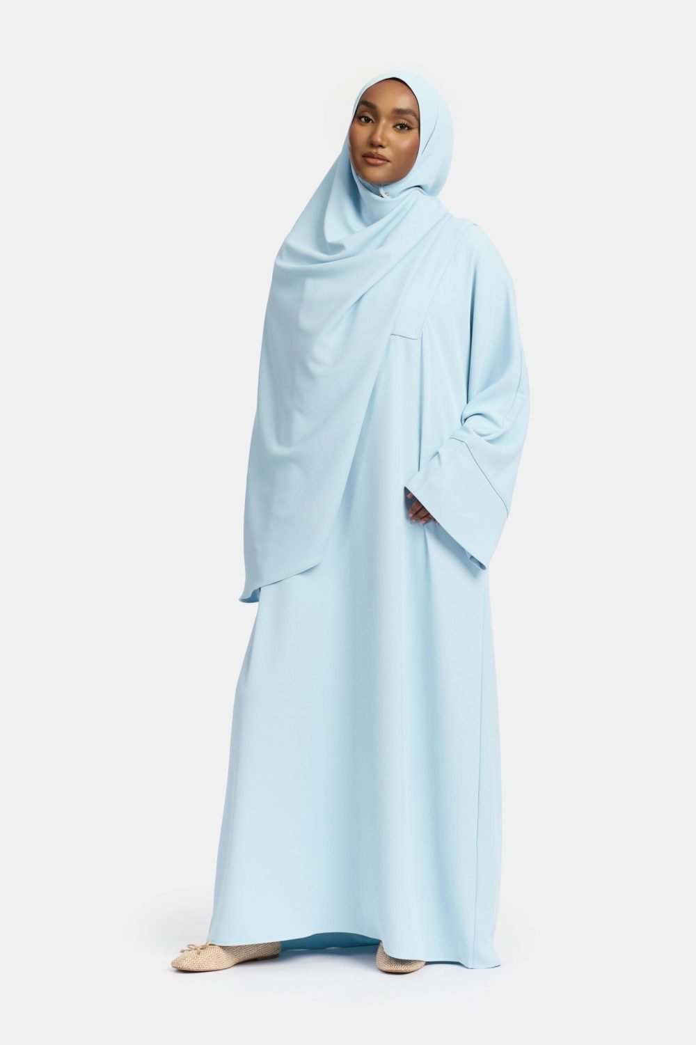 Farasha Éclat abaya Pastel Blue
