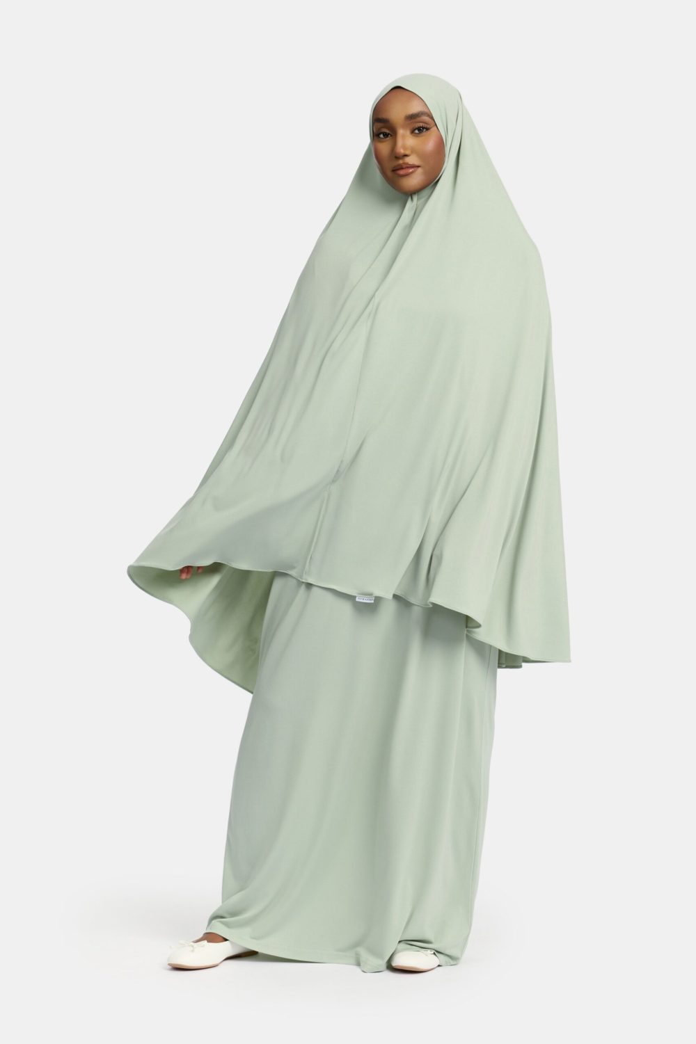 Jersey abaya set Minty