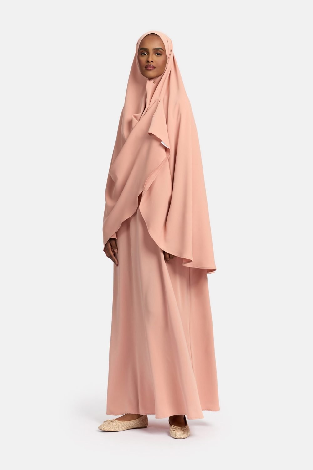 Magnet abaya and khimar set Apricot - Afbeelding 3