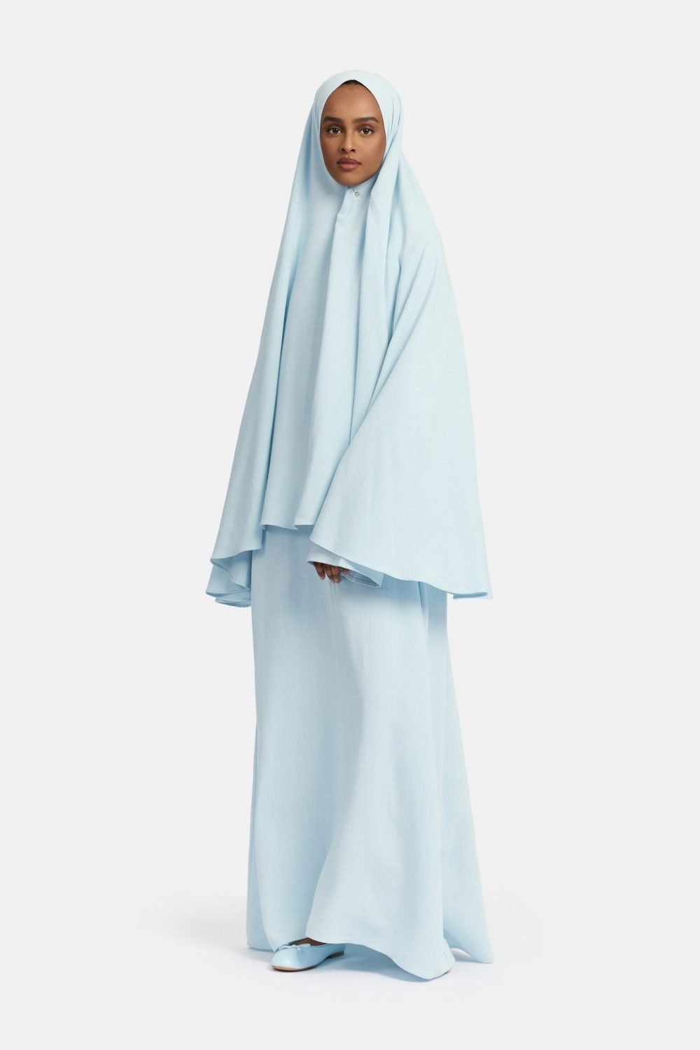 Linen khimar Blue - Afbeelding 2