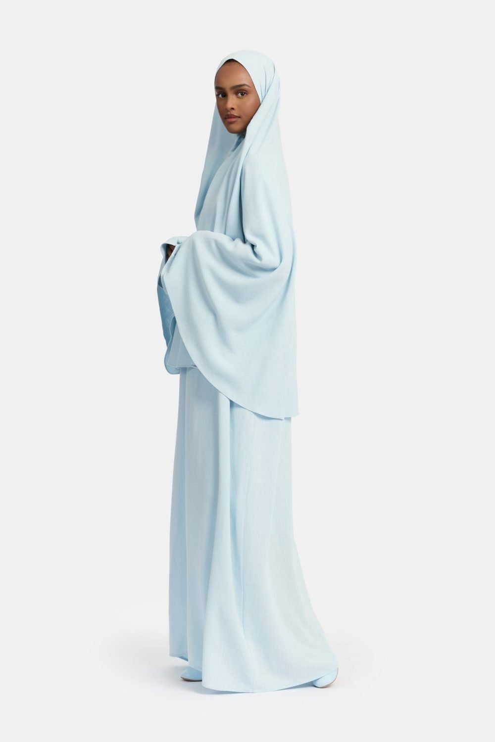 Linen khimar Blue - Afbeelding 3