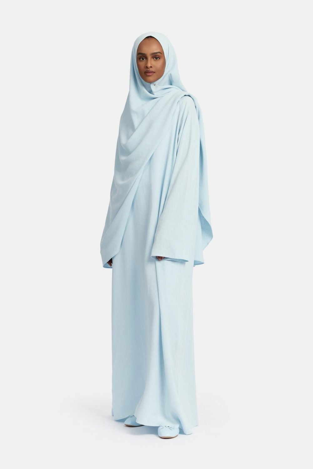 Linen abaya Blue - Afbeelding 2