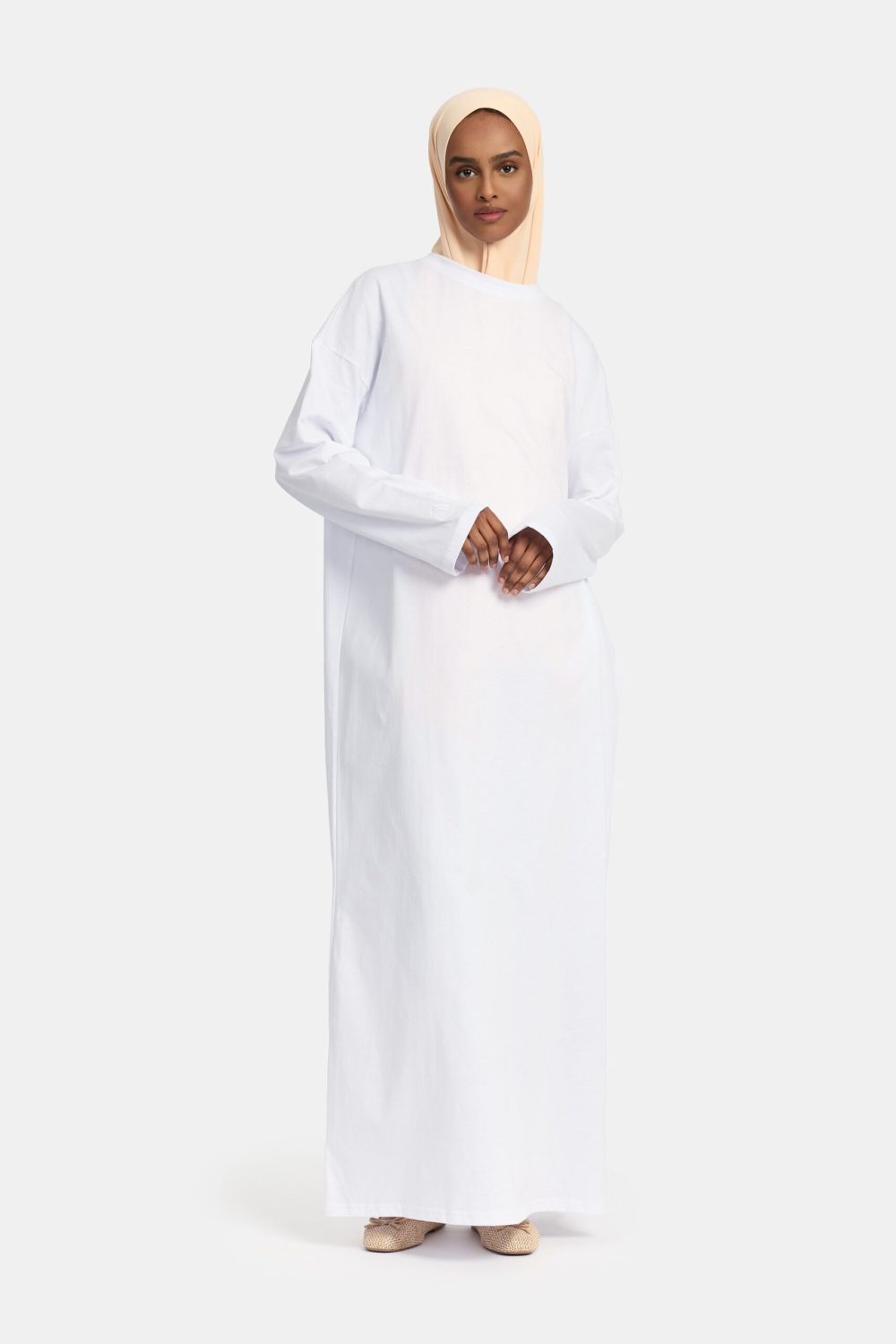 Cotton abaya White - Afbeelding 2