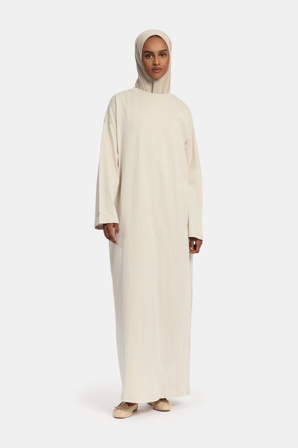 Cotton abaya Oat