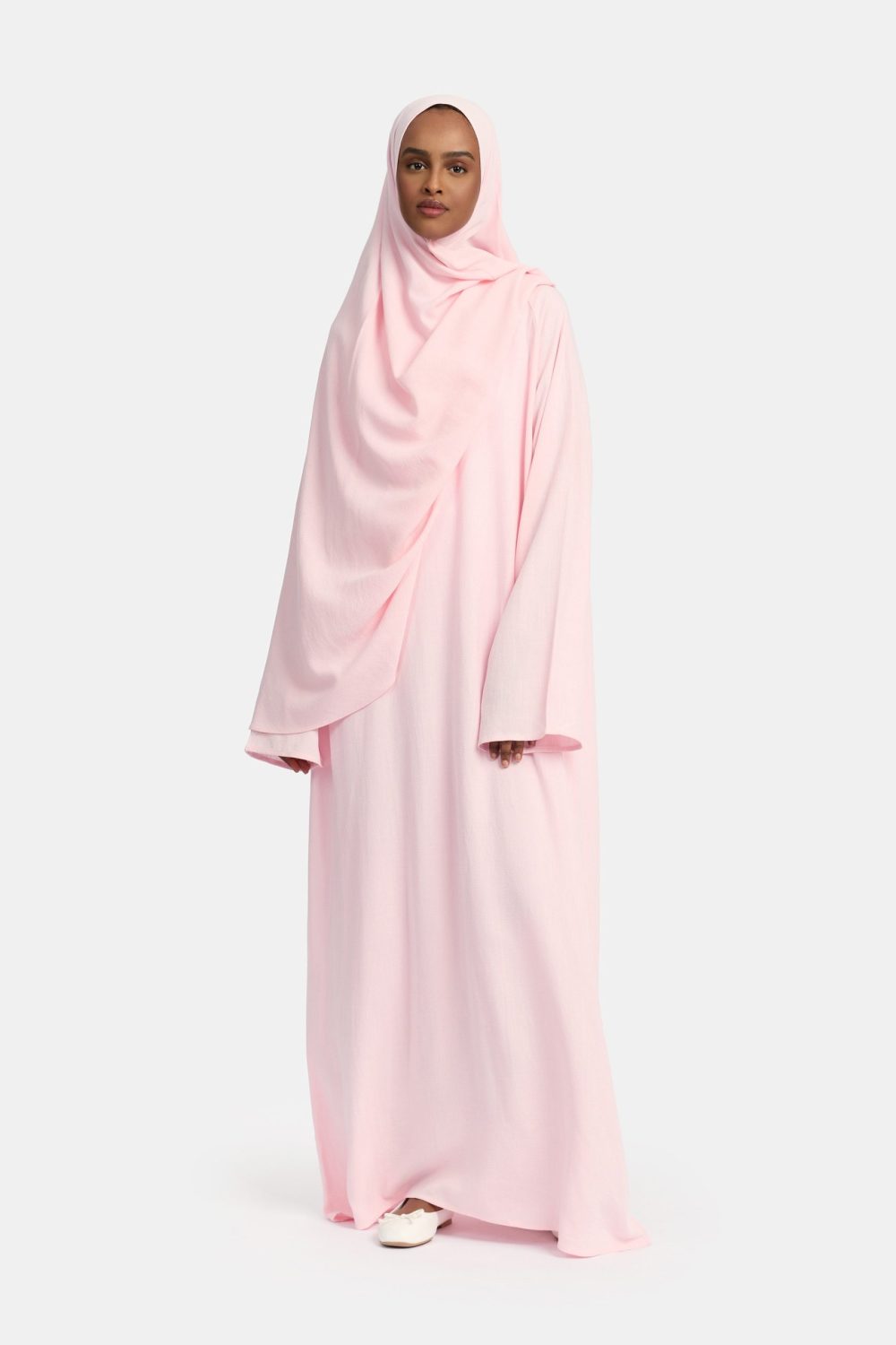 Linen abaya Pink - Afbeelding 2