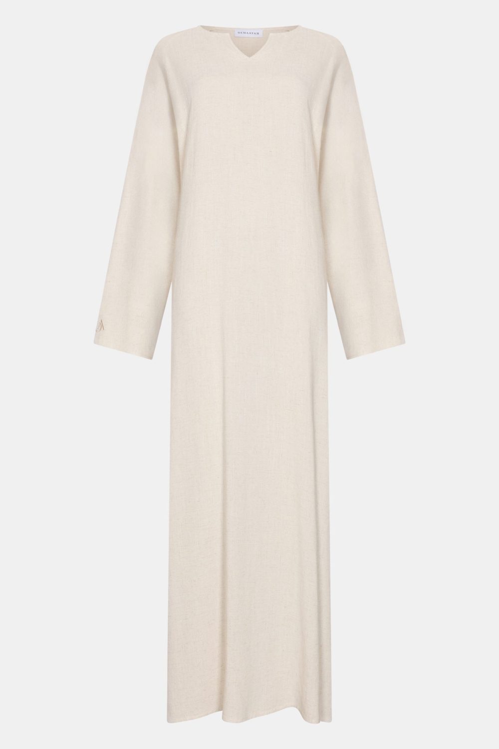 Linen abaya Cream - Afbeelding 3
