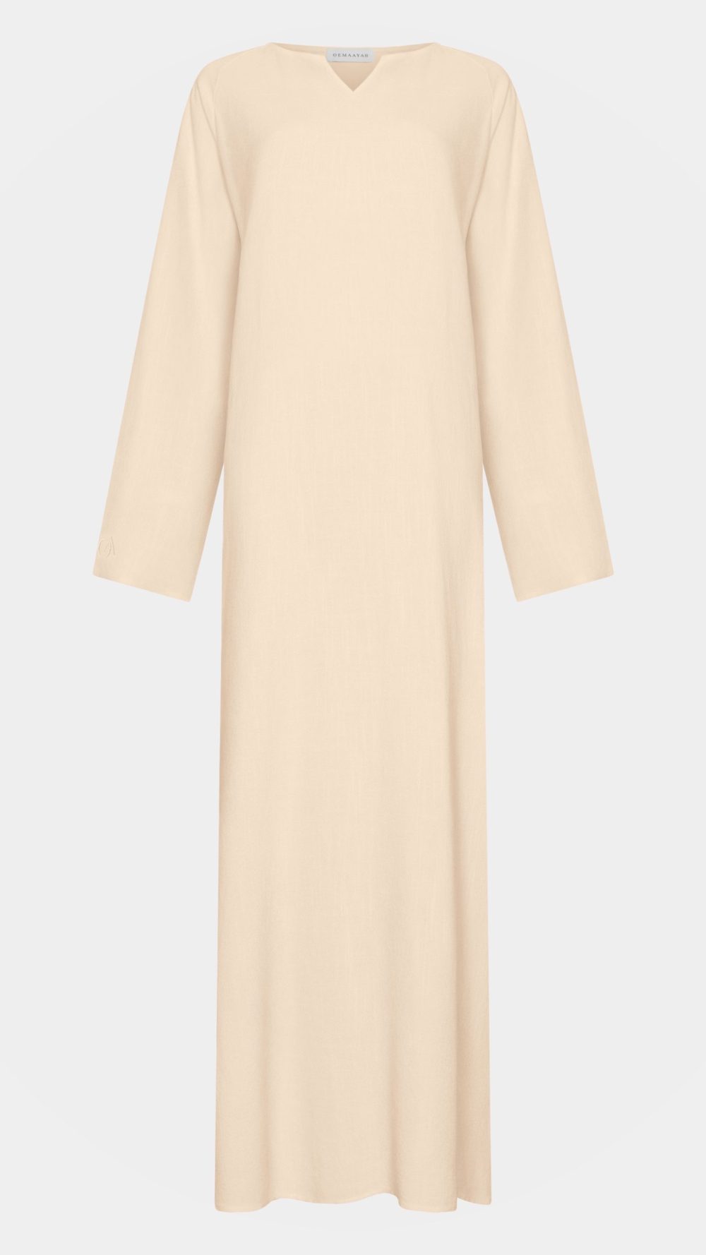 Linen abaya Beige