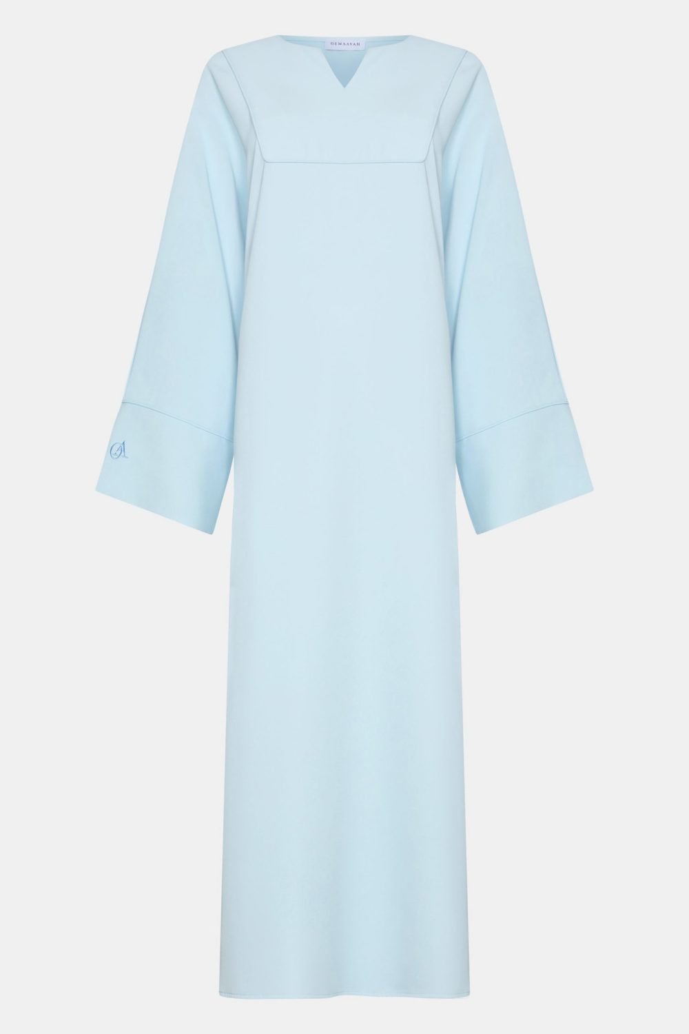 Farasha Éclat abaya Pastel Blue - Afbeelding 4