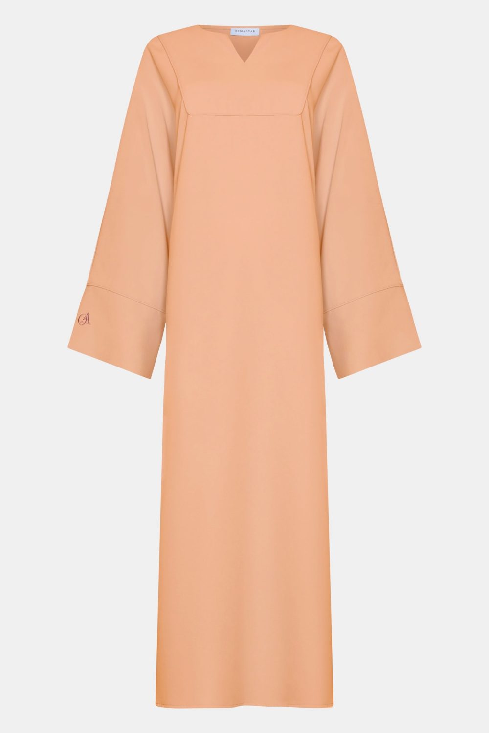 Farasha Éclat abaya Pastel Orange - Afbeelding 3