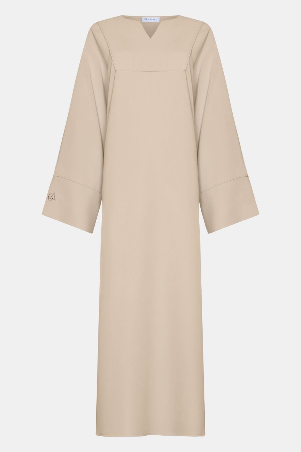 Farasha Éclat abaya Soft Taupe - Afbeelding 4