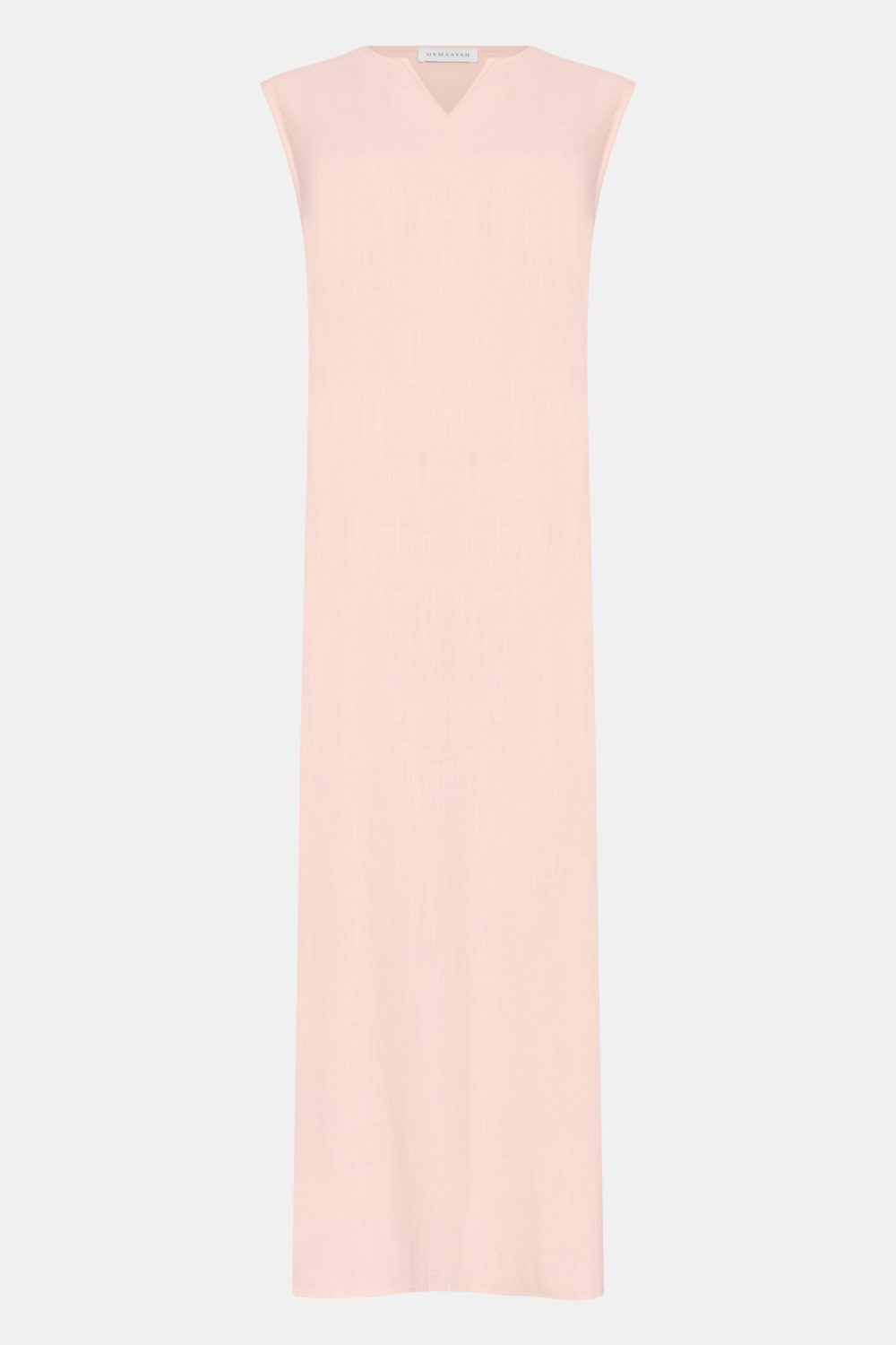 Linen kimono and abaya set Light Pink - Afbeelding 4