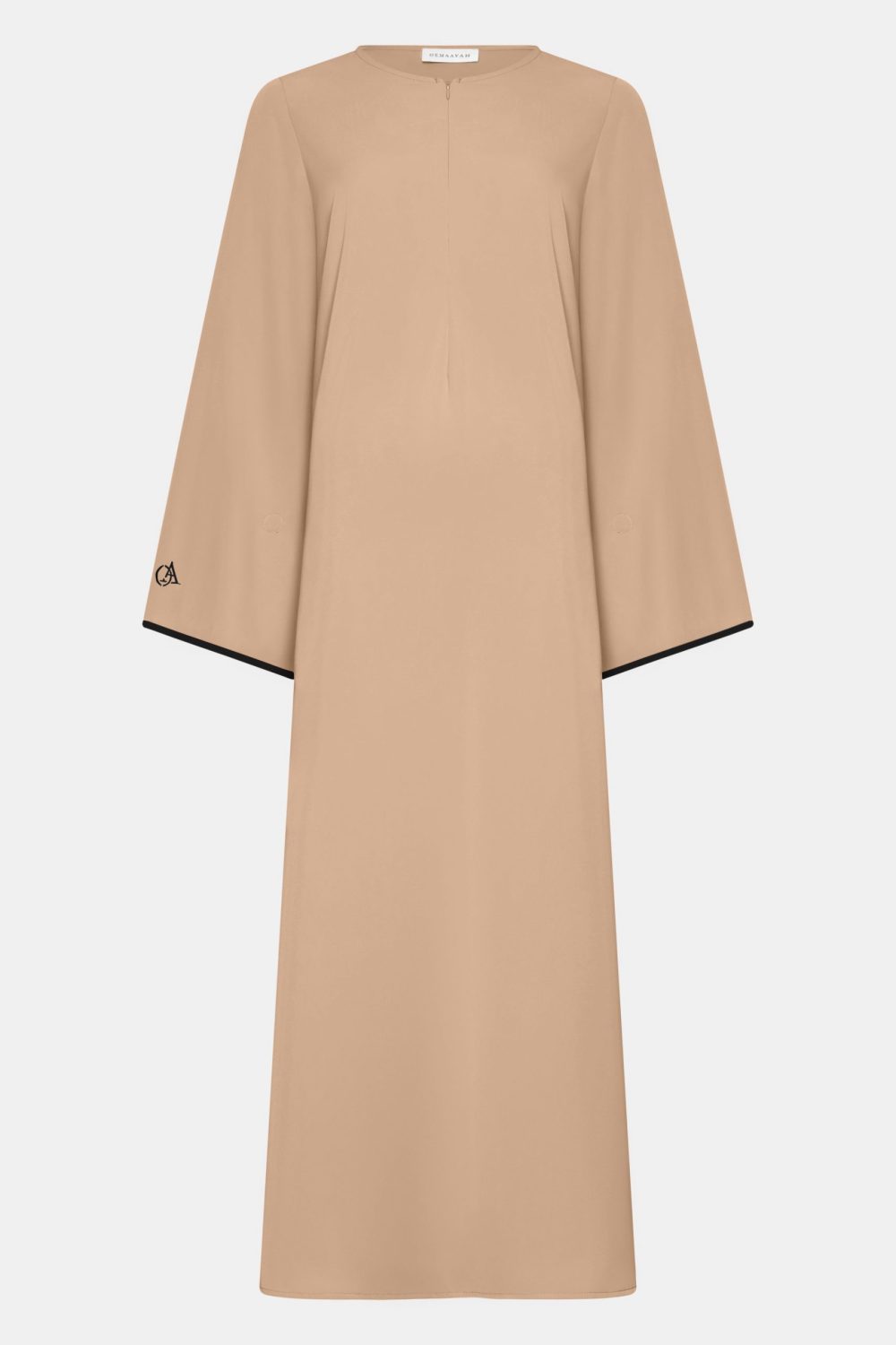 Magnet abaya and khimar set Taupe/Black - Afbeelding 4