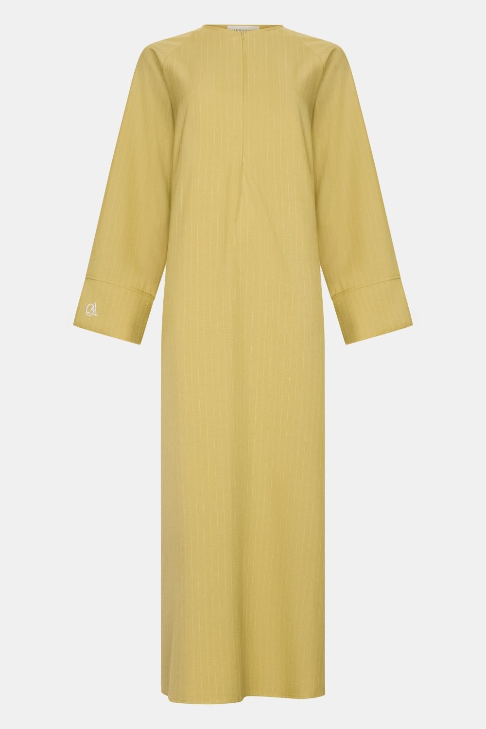 Pinstripe abaya Lime Green - Afbeelding 3