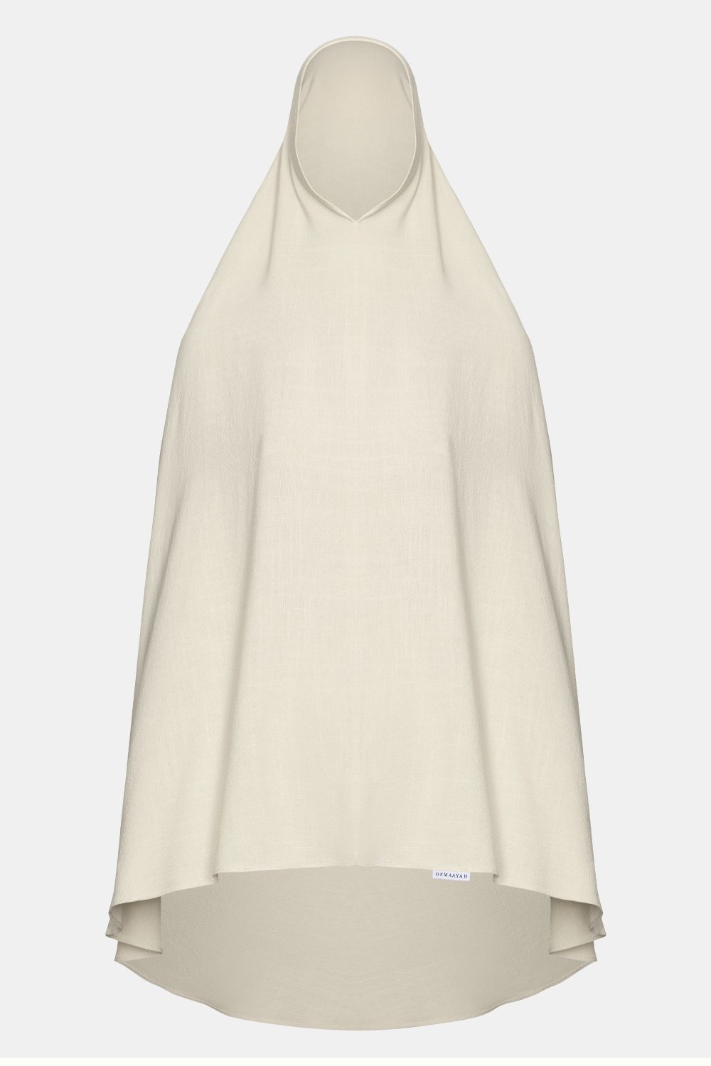 Linen khimar Light Grey - Afbeelding 3