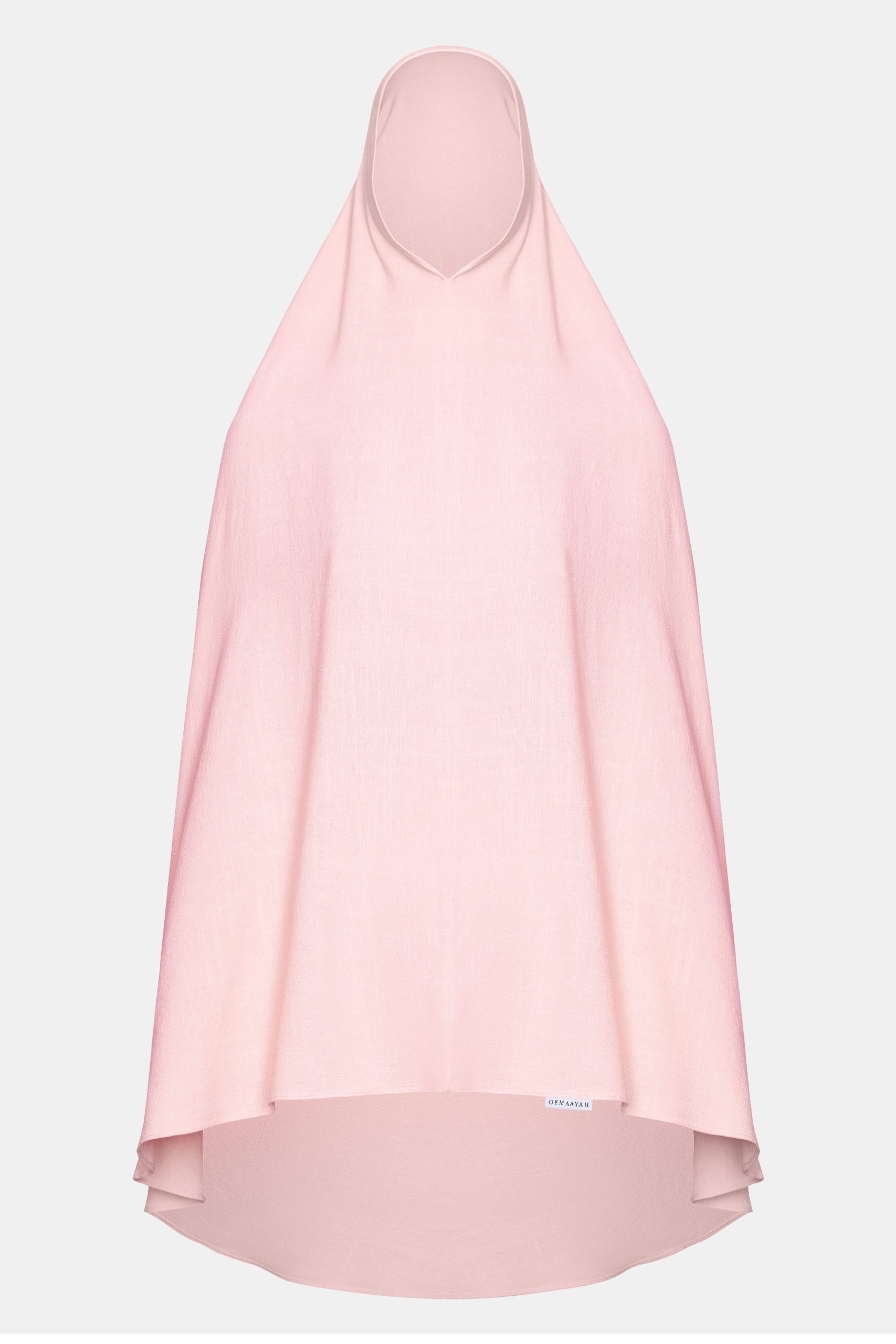Linen khimar Pink