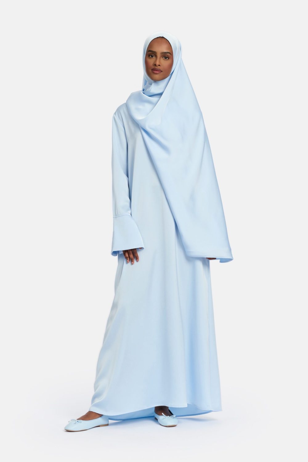 Simplicity abaya Silk Blue
