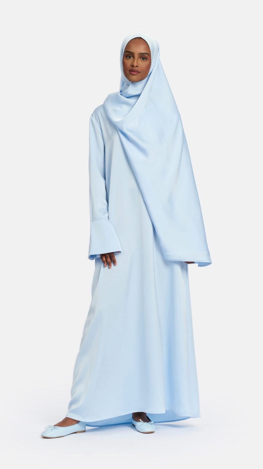Simplicity abaya Silk Blue