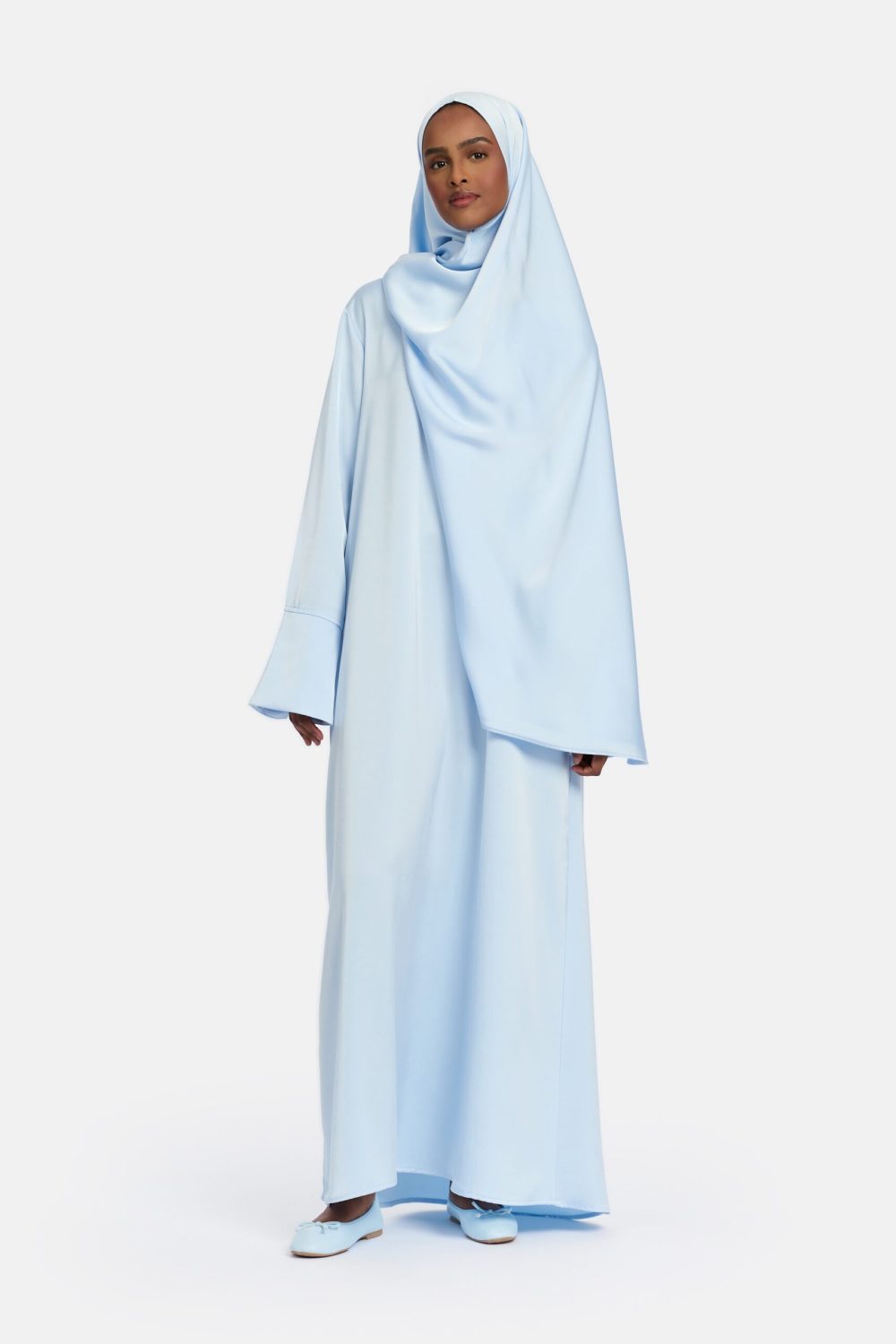 Simplicity abaya Silk Blue - Afbeelding 2