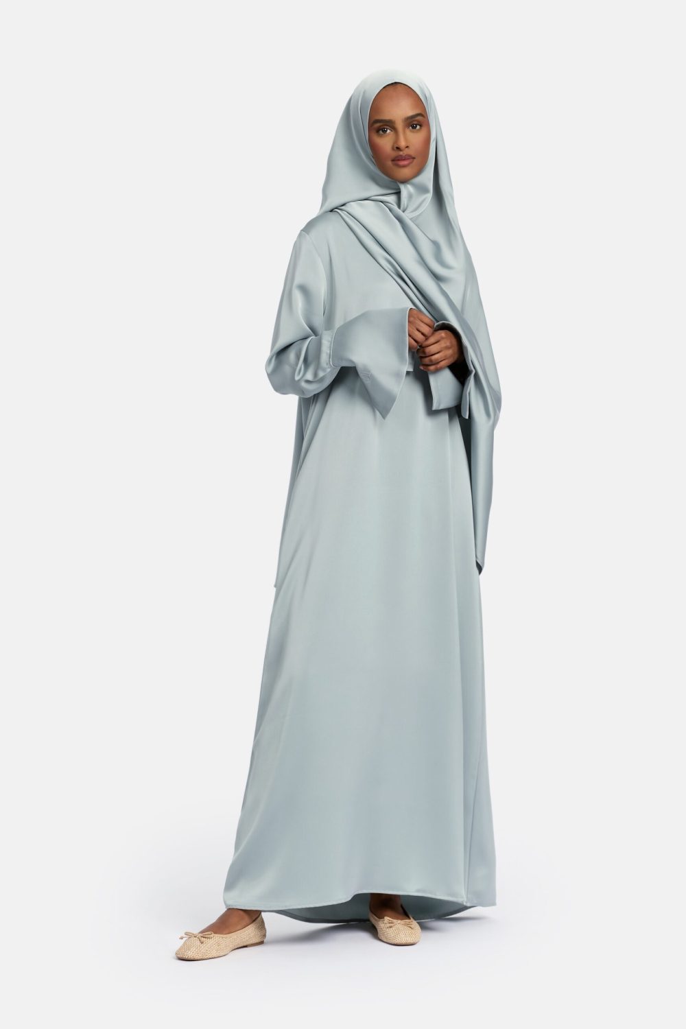 Simplicity abaya Silk Sea - Afbeelding 3