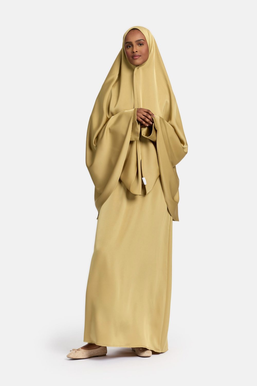 Heup khimar Silk Khaki (simplicity collectie)