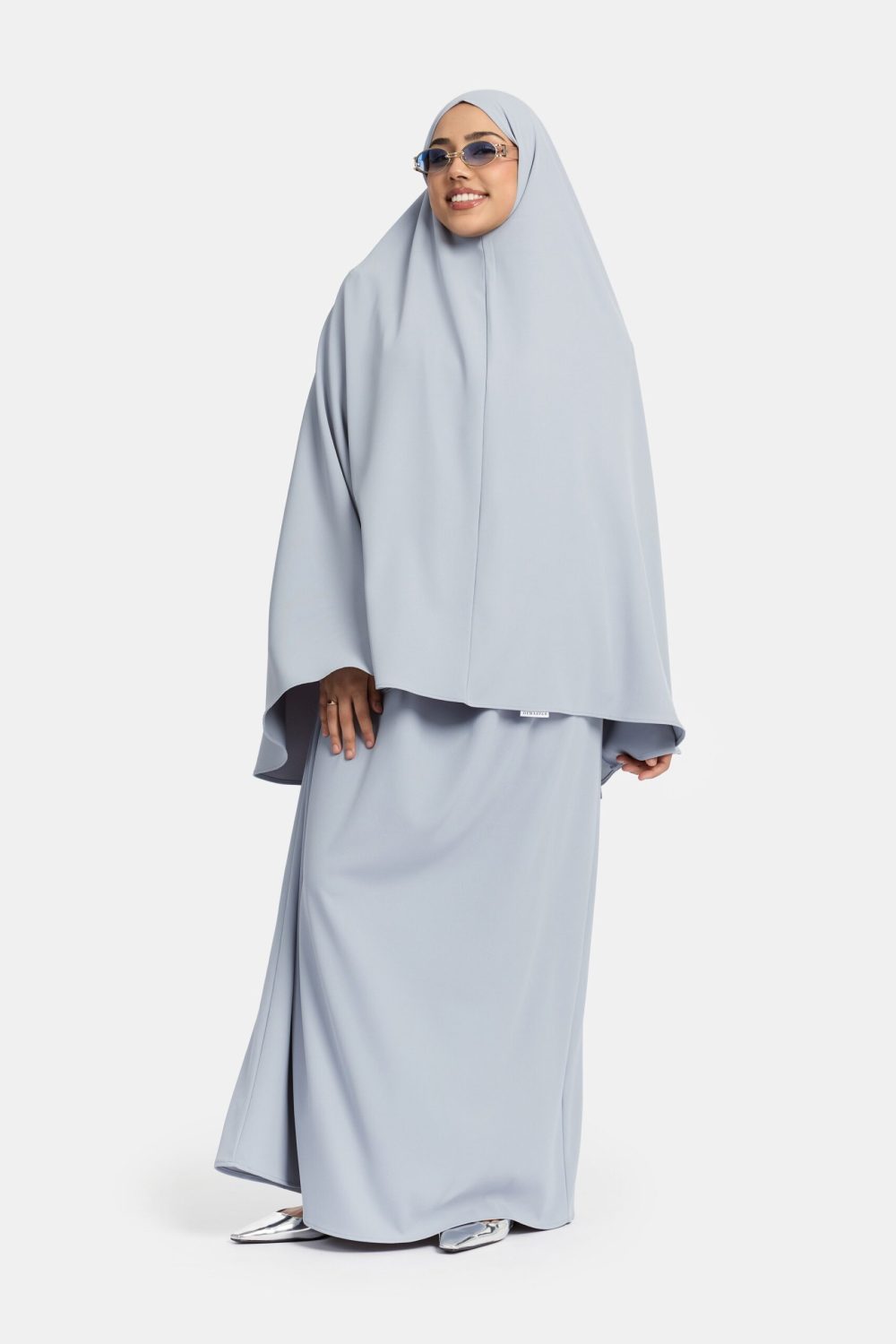 Heup khimar Light Blue (Folded Grace) - Afbeelding 2