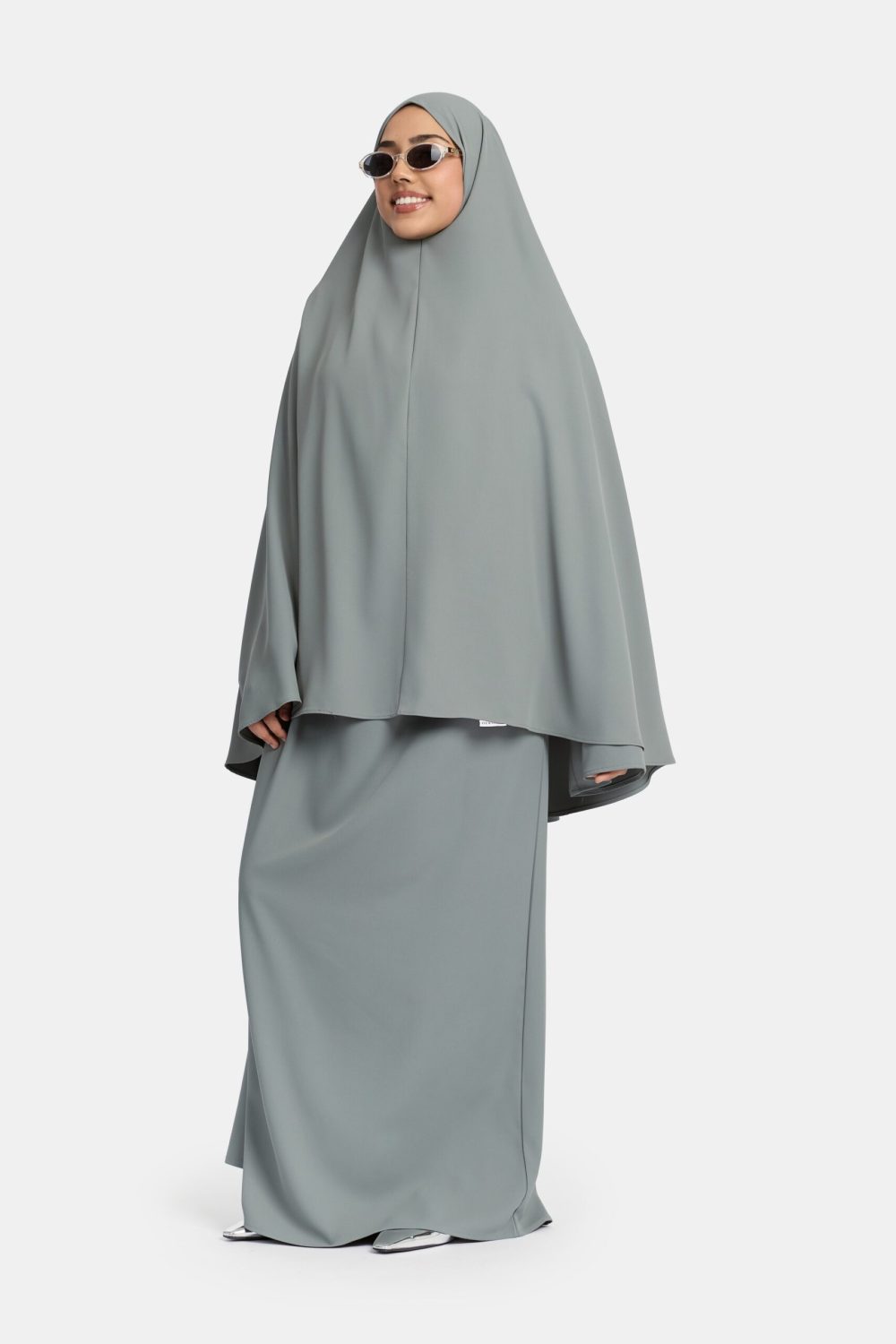 Heup khimar Slate Grey (Folded Grace)