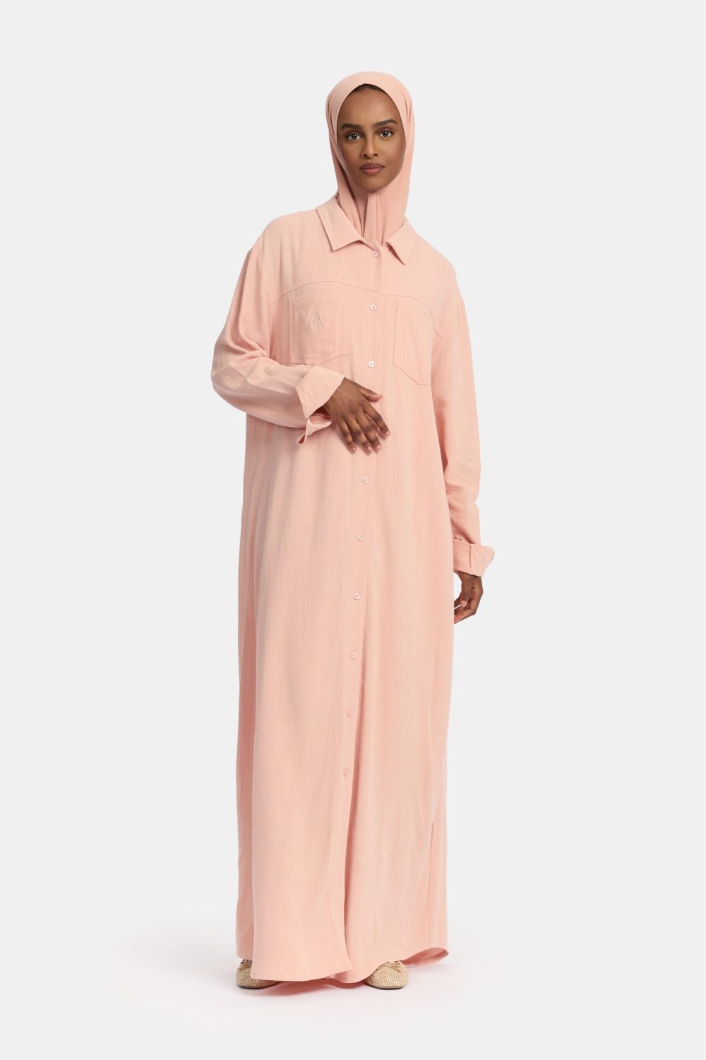 Linen Blouse Old Blush - Afbeelding 2