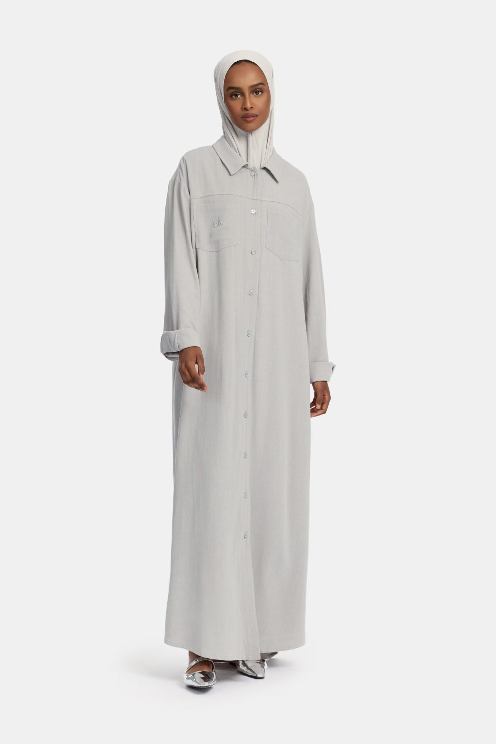 Linen Blouse Stone - Afbeelding 2
