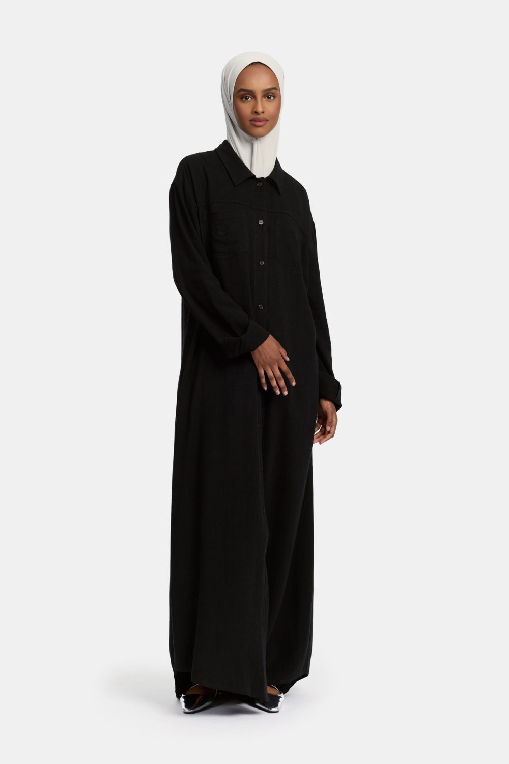 Linen Blouse Black