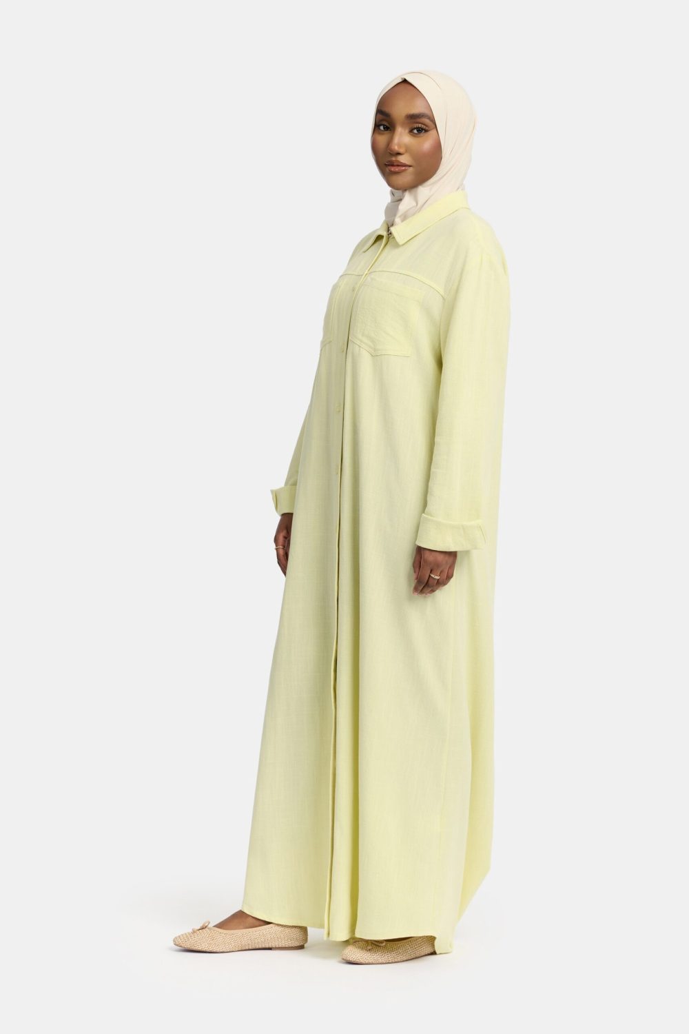 Linen Blouse Yellow - Afbeelding 3